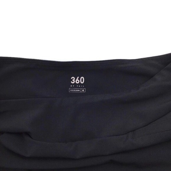 360 by Tail Womens Black Stretch Pleated Skort Golf Tennis Skirt Size 6 MSRP $59 - Picture 3 of 3